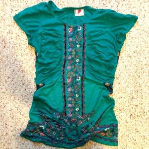 Free People beaded shirt
